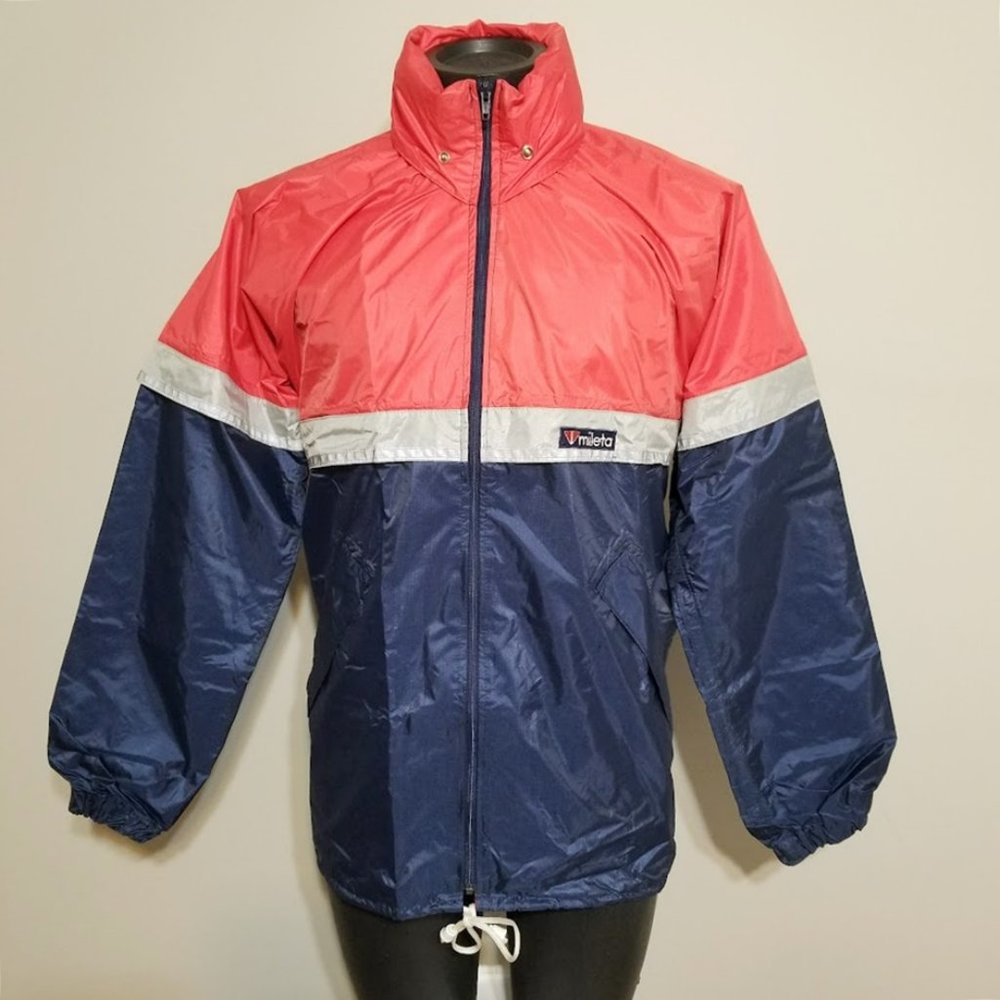 Vintage TOG24 Mileta Colorblock Windbreaker Jacket Mens Medium Made in England